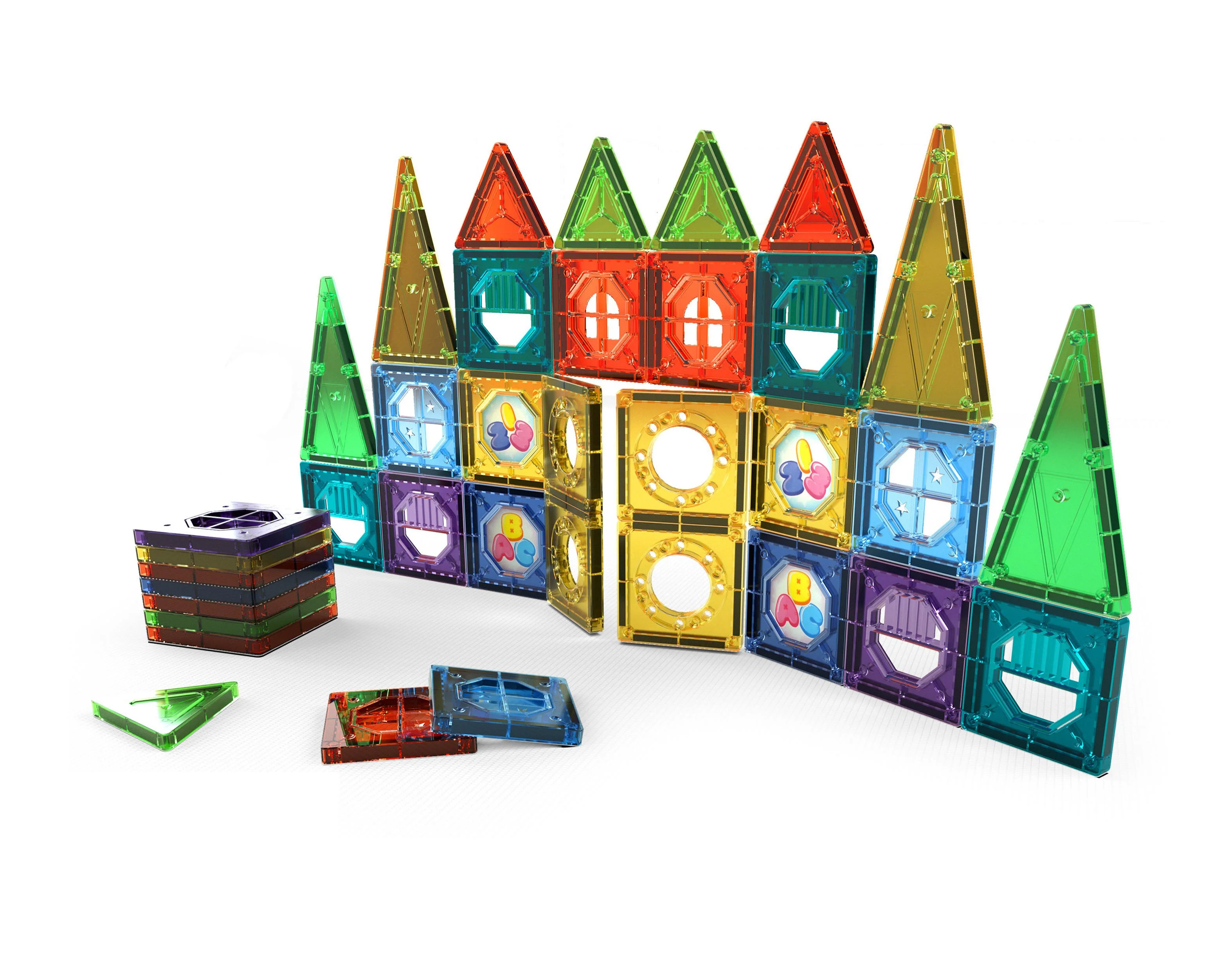 Edu-matic Mini-Mags 56 Piece Magnetic Tiles Set